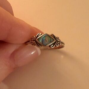 Sterling Silver Abalone Ring
